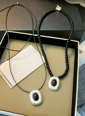 新中式经典手工串珠项链气质锁骨链百搭时髦项链女