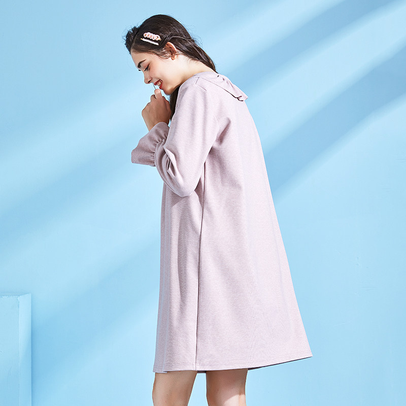 孕之彩孕妇装遮肚不显怀时尚连衣裙 孕之彩服饰连衣裙