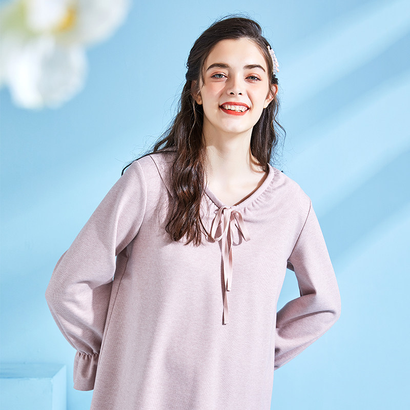 孕之彩孕妇装遮肚不显怀时尚连衣裙 孕之彩服饰连衣裙