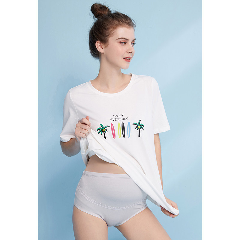 孕之彩孕妇夏薄款高腰托腹短裤 孕之彩服饰内裤