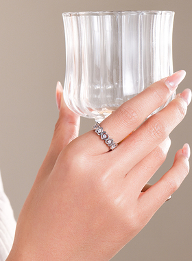 小众气质款情侣原创设计银戒指