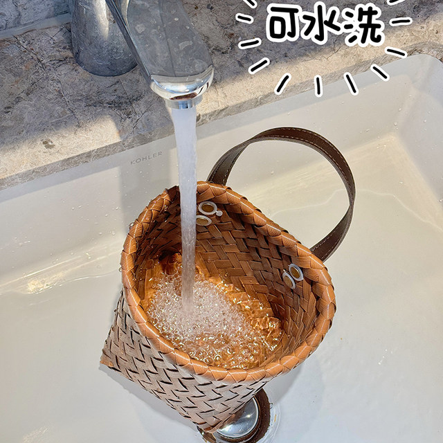 Ginger and garlic storage basket wall hanging debris basket small hanging basket on wall