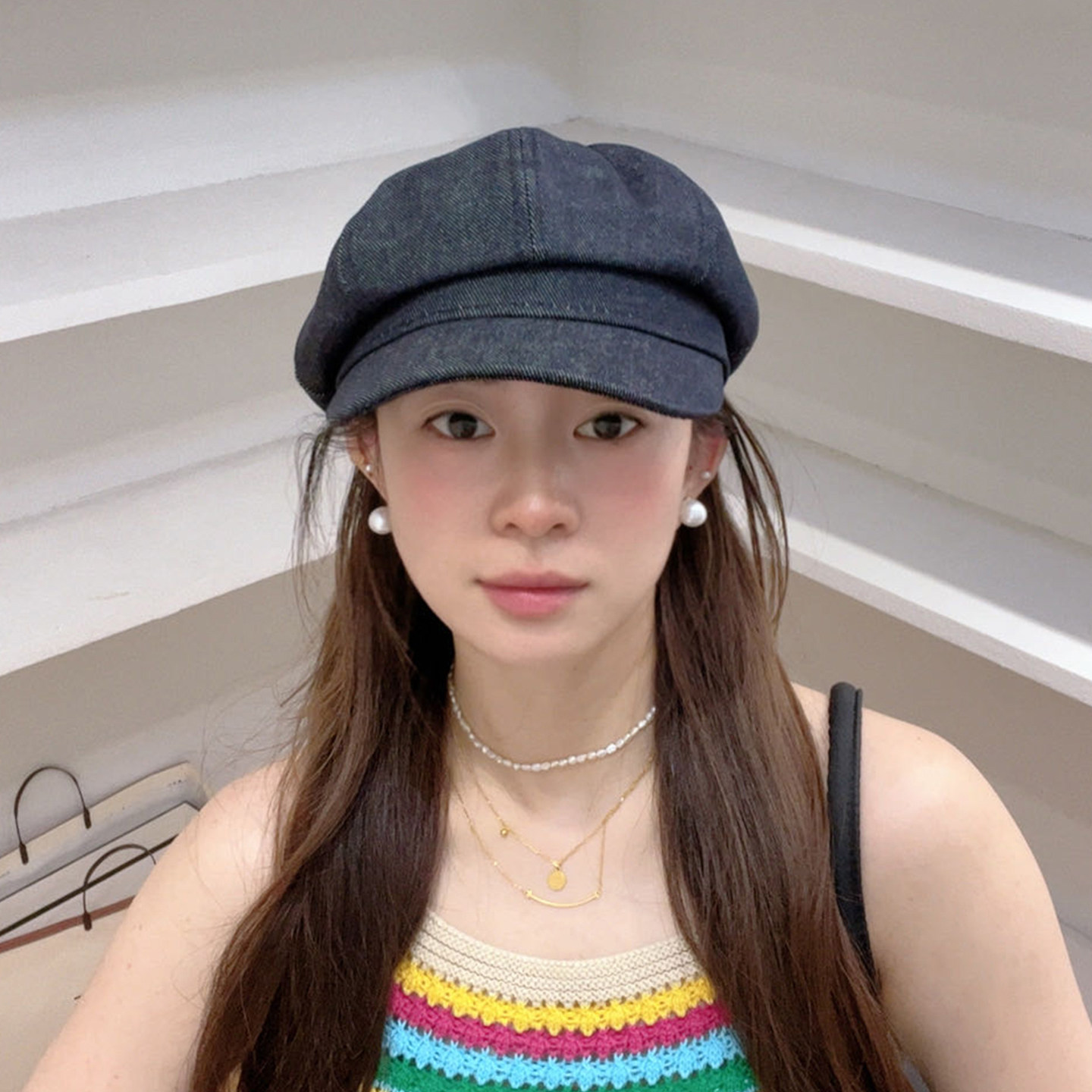 韩货复古牛仔八角帽女四季百搭显脸小报童鸭舌帽休闲气质画家帽子,淘宝优惠券,粉丝福利购,淘宝优惠卷