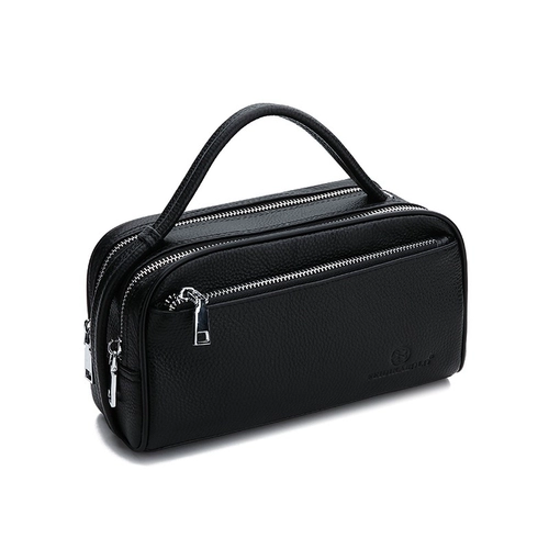 Сумка с петлей на руку, мужская маленькая сумка клатч, кожаная барсетка, небольшая сумка, из натуральной кожи