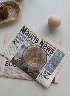 ins英文报纸拍摄道具摆饰装饰