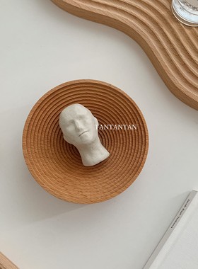 木ins风韩国同款日式摄影置物盘