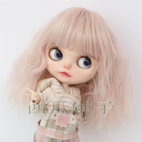 嘎子姐 Blythe 小布娃娃 假发 长发合集 只是假发没头壳高温丝 - 图0