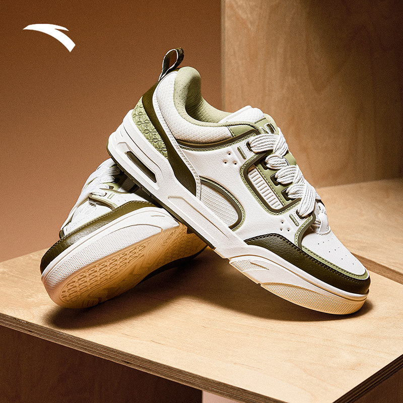 安踏骜杰丨撞色拼接复古板鞋男女同款潮流情侣运动鞋子112518040,淘宝优惠券,粉丝福利购,淘宝优惠卷