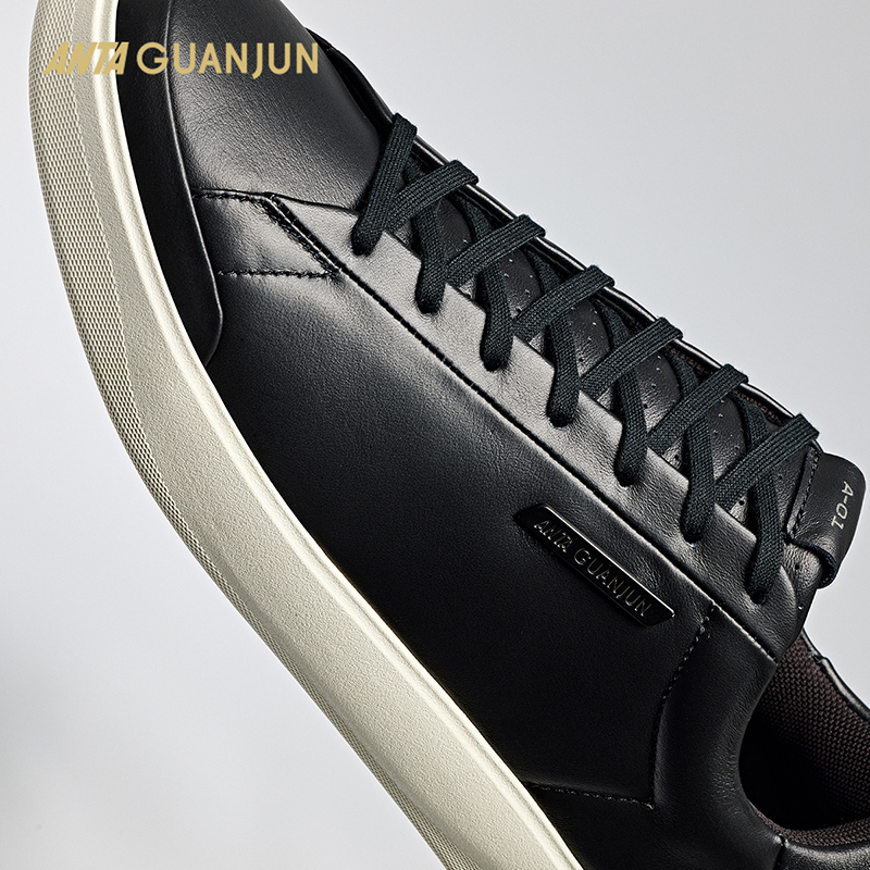 安踏冠军全天候系列A01休闲通勤百搭时尚商务板鞋男112518002A - 图2