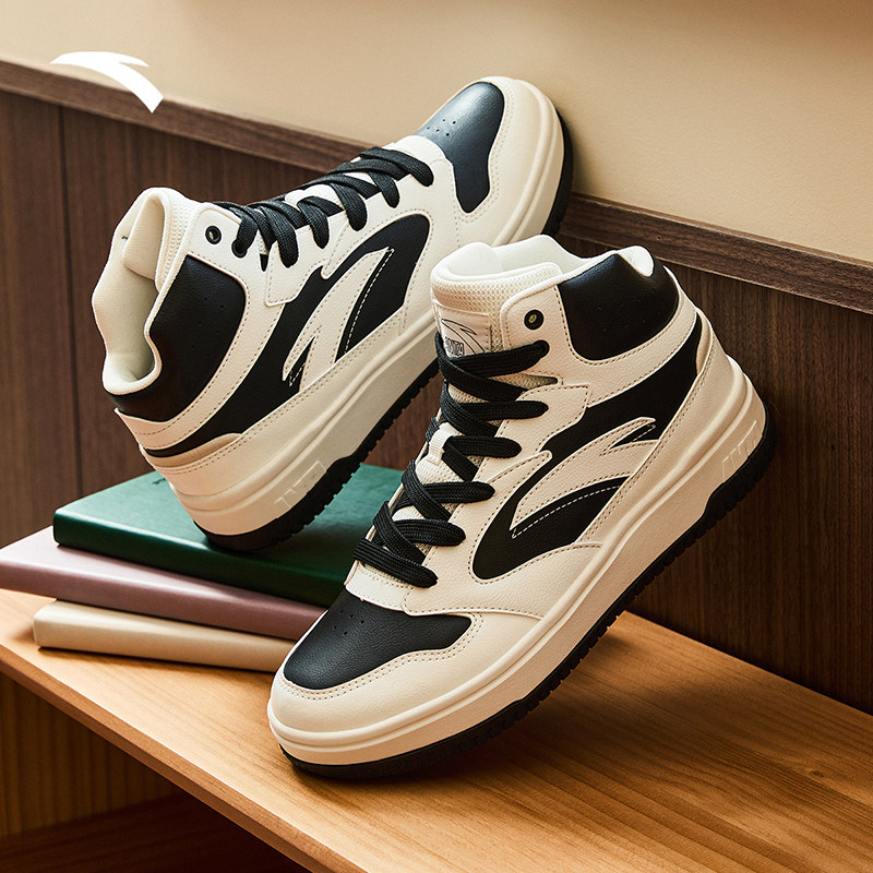 安踏零感高帮板鞋男冬季新款百搭耐磨高帮男鞋休闲潮流运动鞋,淘宝优惠券,粉丝福利购,淘宝优惠卷