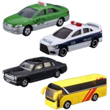 Tomy Duomei CN-02 Такси 04 Полицейский автомобиль 11 Модель сплав с сплавом на сплаве с разрешением на кран-флаг 14 15
