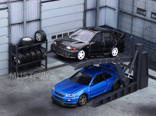 TOMY多美卡黑盒TP09号11尼桑GTR R34小恶魔fairlady Z合金车模型_虎窝淘