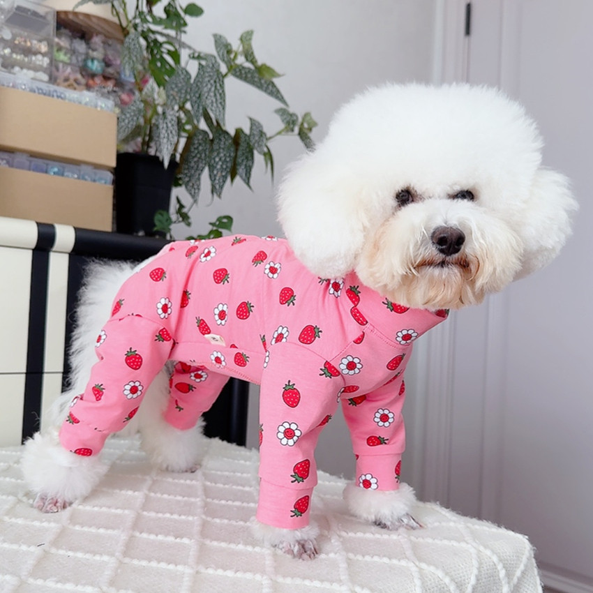 潮查利家宠物用品服饰泰迪比熊狗狗春秋薄款包肚四脚衣公母狗护肚,淘宝优惠券,粉丝福利购,淘宝优惠卷