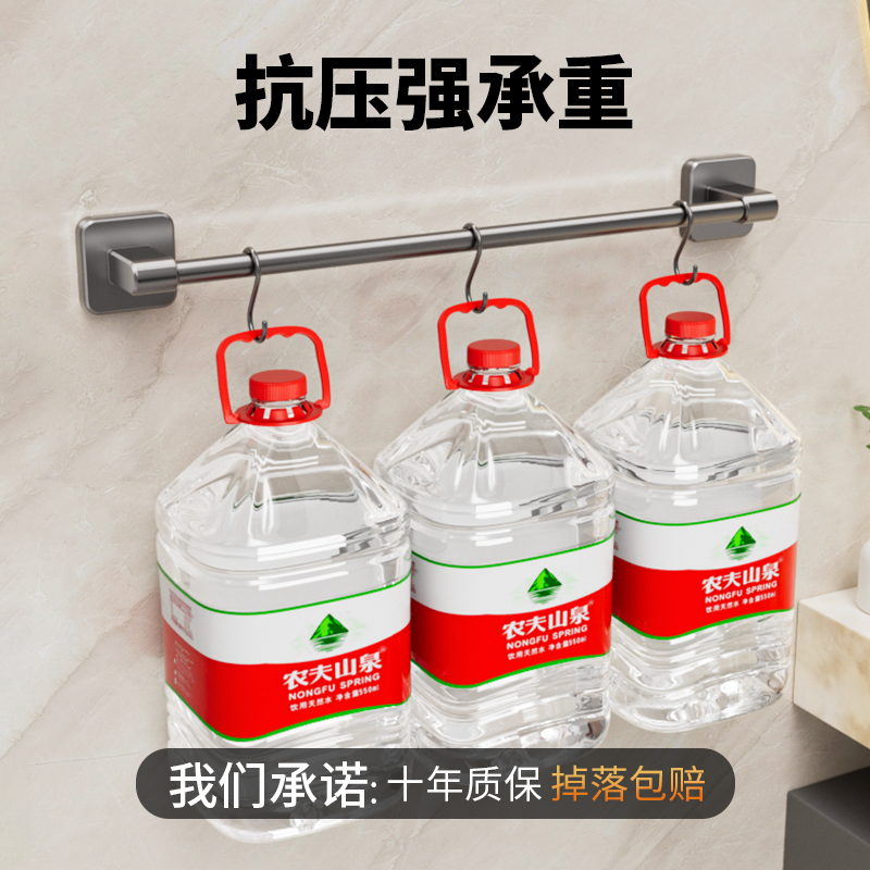 浴室拖鞋架壁挂式免打孔鞋子收纳神器卫生间厕所门后沥水置物架子 - 图3