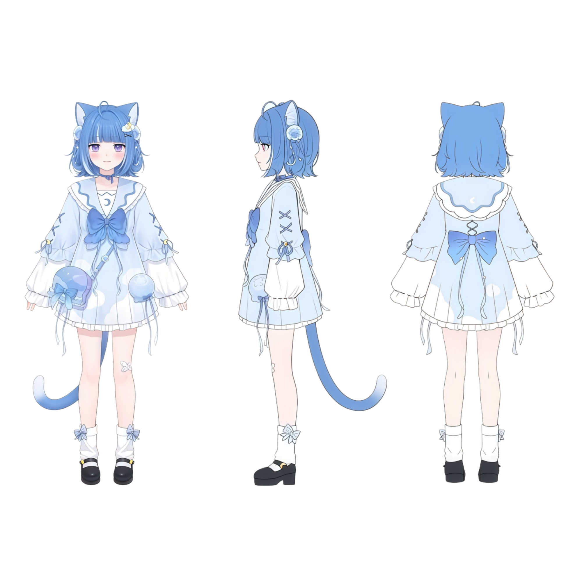 紫媗动漫Vtuber纺木小景Vtuber海月雲ろあcos动漫服饰定制 - 图0