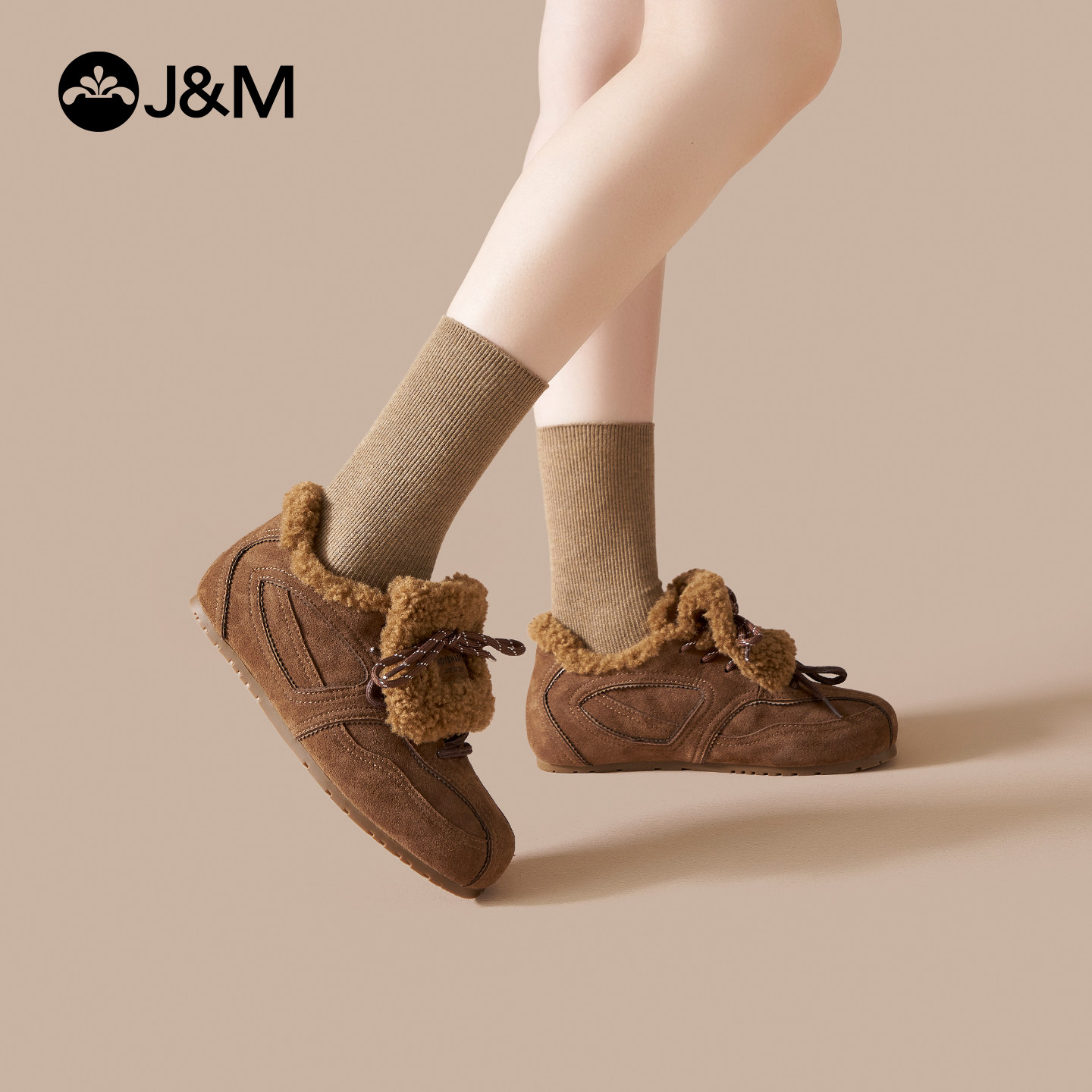 快乐玛丽复古勃肯鞋女2025冬季新款加绒保暖棉鞋平底休闲运动鞋女,淘宝优惠券,粉丝福利购,淘宝优惠卷