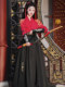 Chivalrous style Hanfu, female chivalrous style, handsome martial arts clothing, boys' ancient costume suit, female Chinese style plus size couple outfit