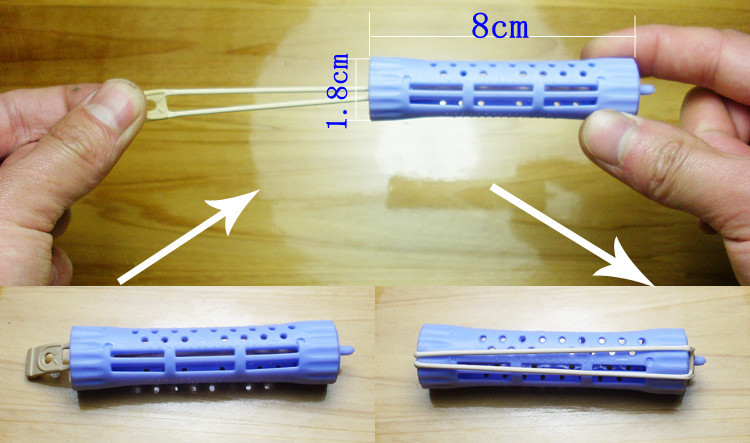 10包包邮内抽杠子皮筋冷烫卷发杠子空心带皮筋卷发抽心杠烫发杠子