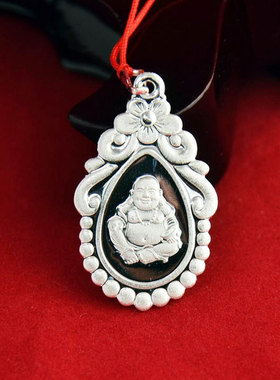 纯银s990开心保平安多款吊坠