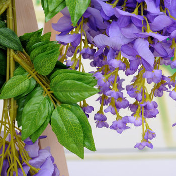 Simulated wisteria ດອກພາດສະຕິກດອກ vine ເພດານ hanging ຜ້າໄຫມດອກໄມ້ຫ້ອງ indoor ເຮືອນ wedding vine ພືດປະດັບ