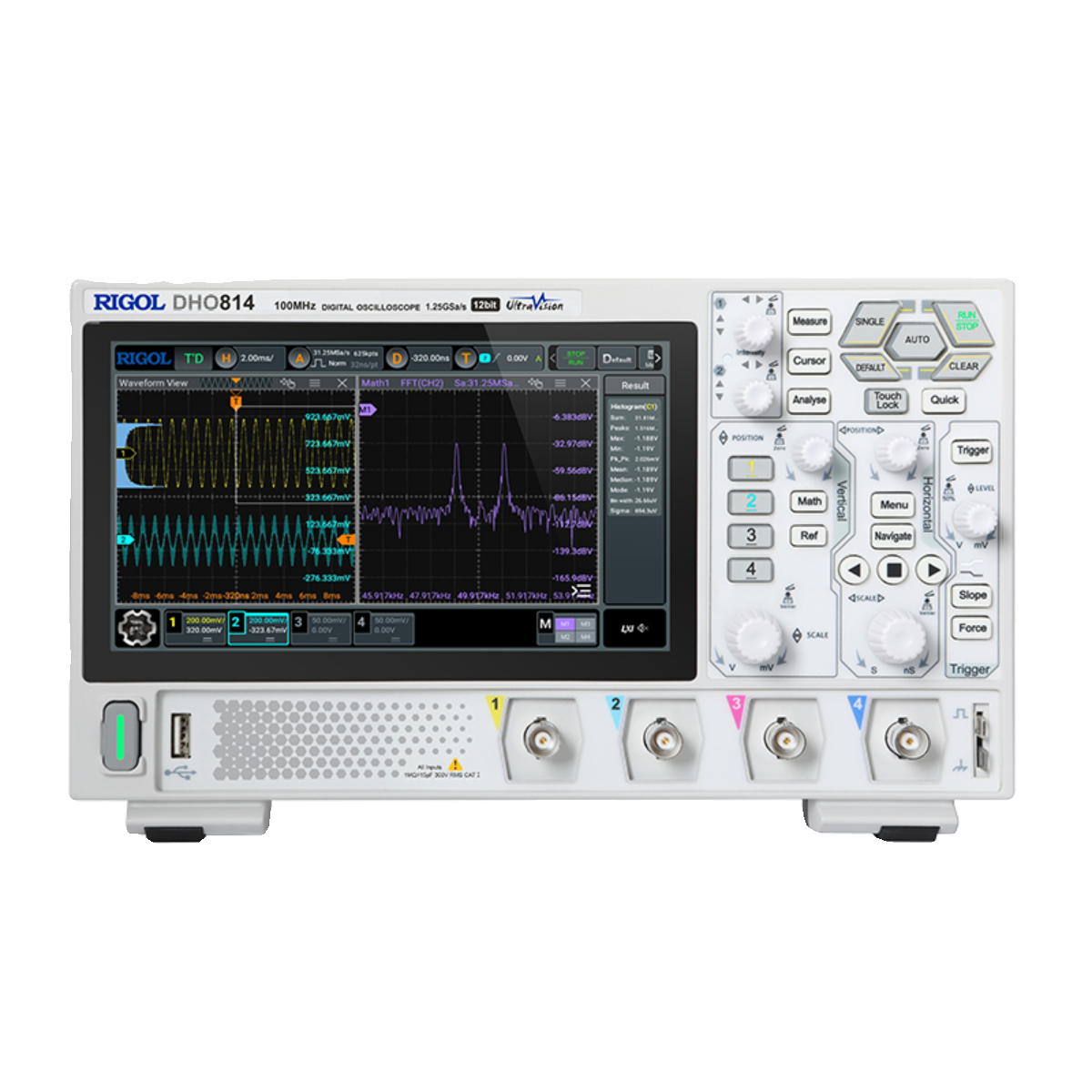 RIGOL普源DHO802/DHO804/DHO914/DHO914S双通道便携式数字示波器 - 图3