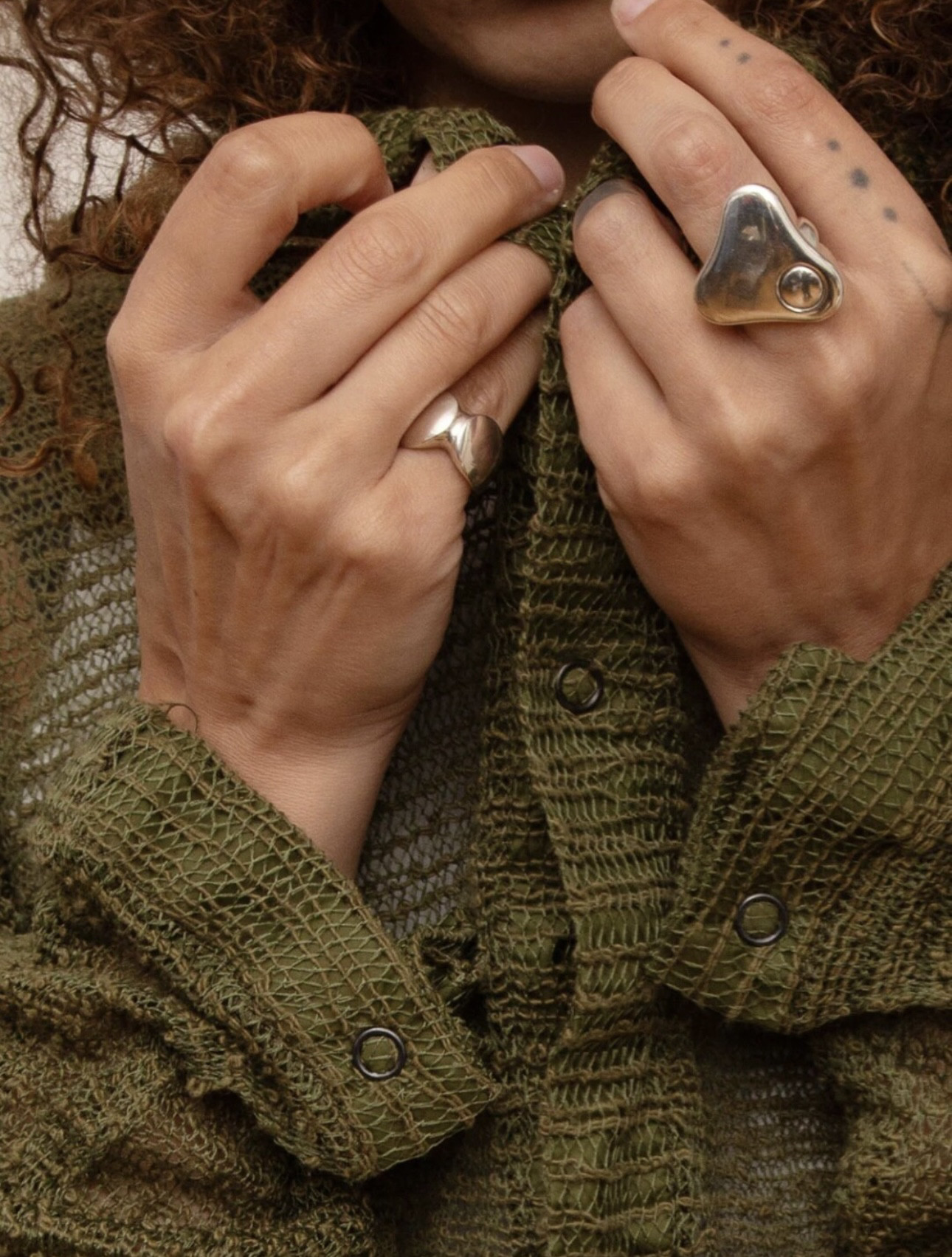 MINI BLOOM Meet Sterling Silver Ring Tail Ring Heavy Industry Niche Design Style Ring Gold Plated Jewelry