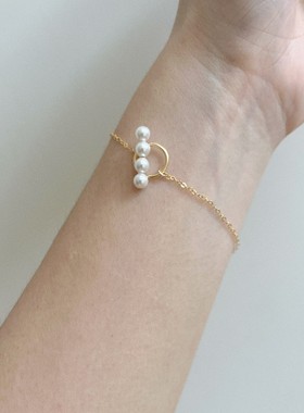MINIBLOOM女珍珠气质手链可水洗