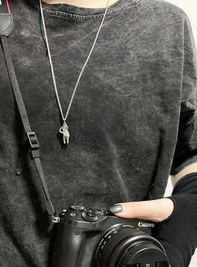 KORKEN银宇航员潮小恶魔项链