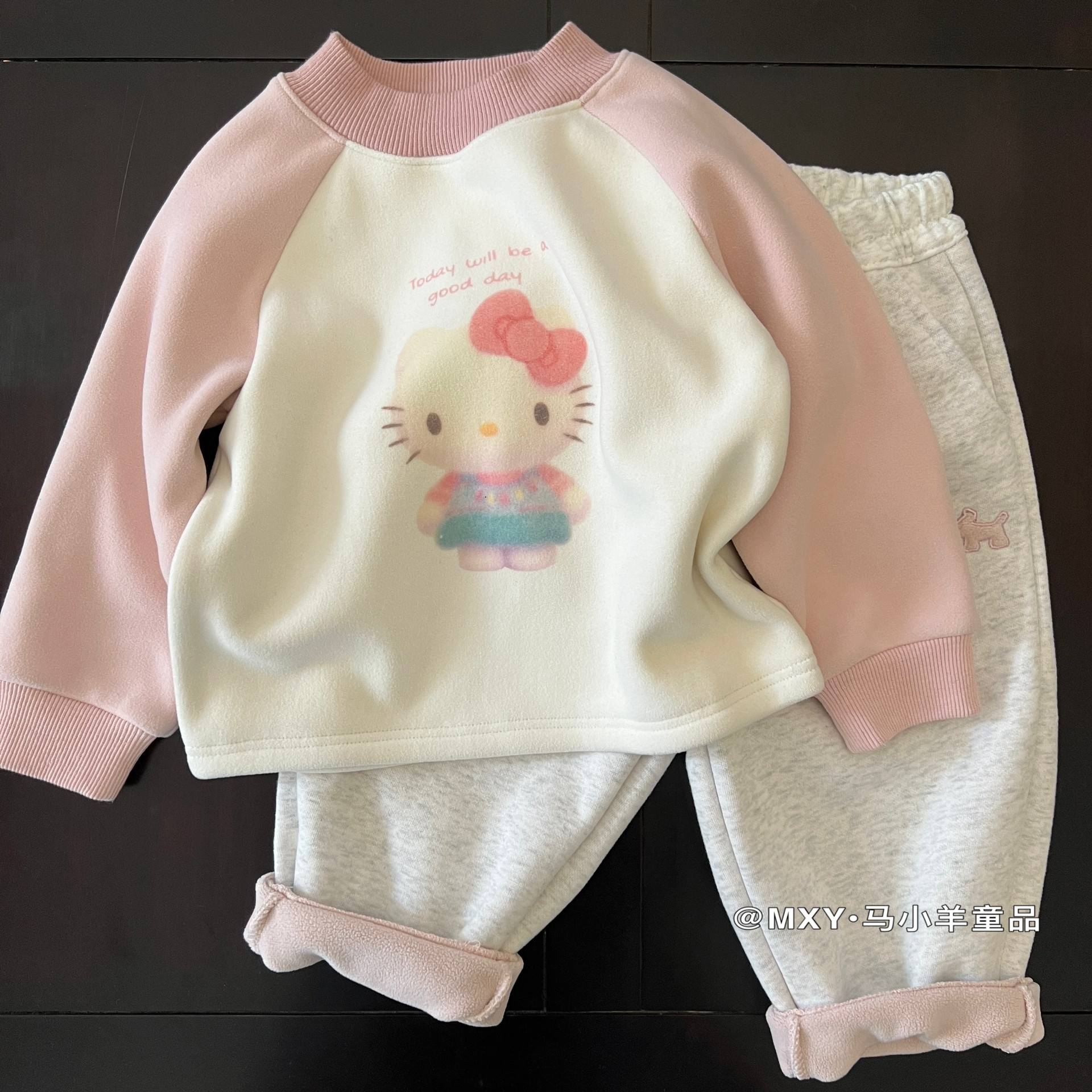 可爱一体绒卫衣~男女童秋冬加绒上衣小童宝宝圆领长袖卫衣外套潮,淘宝优惠券,粉丝福利购,淘宝优惠卷