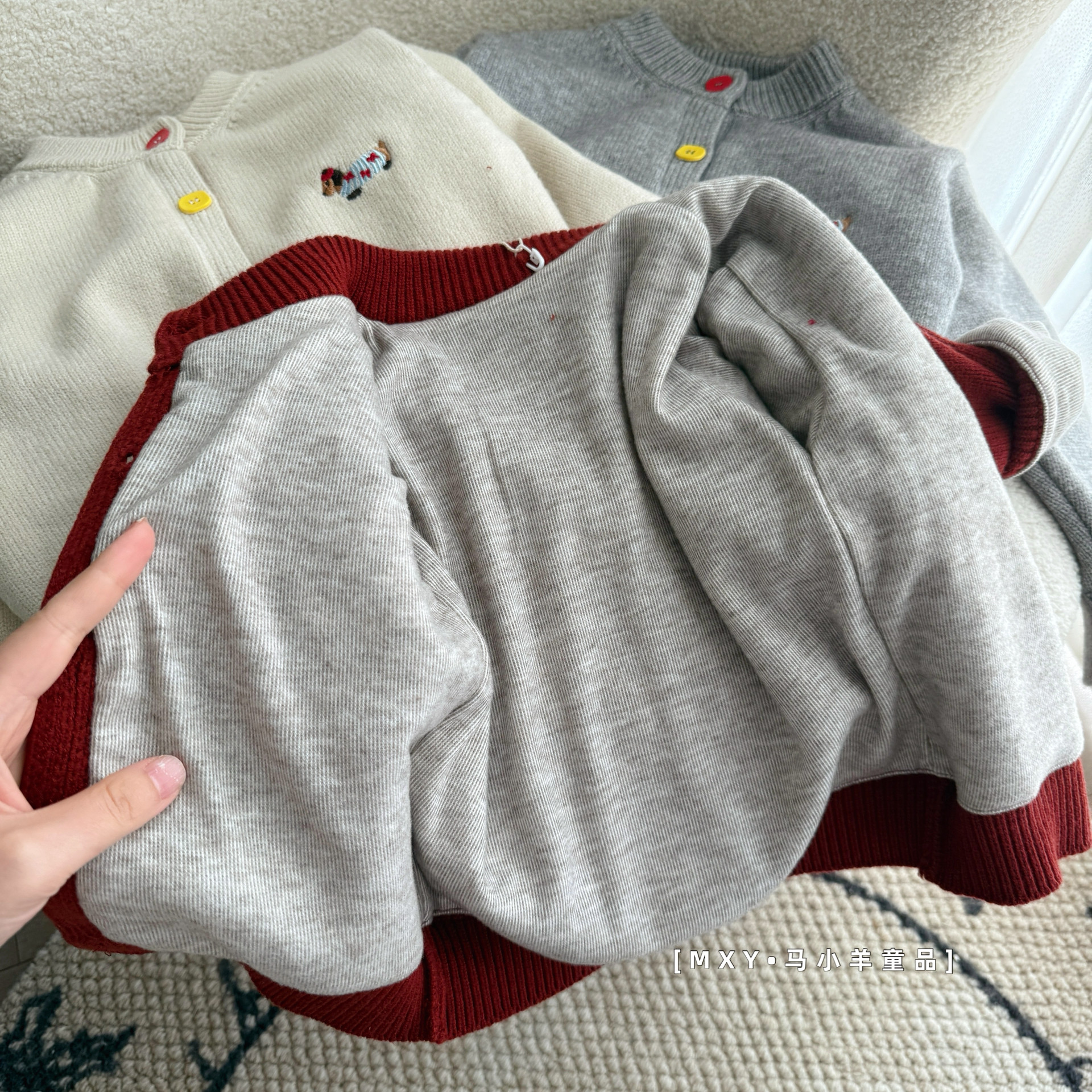 新年红儿童加厚针织衫～冬季款男女童保暖柔软上衣宝宝毛衣外套潮,淘宝优惠券,粉丝福利购,淘宝优惠卷