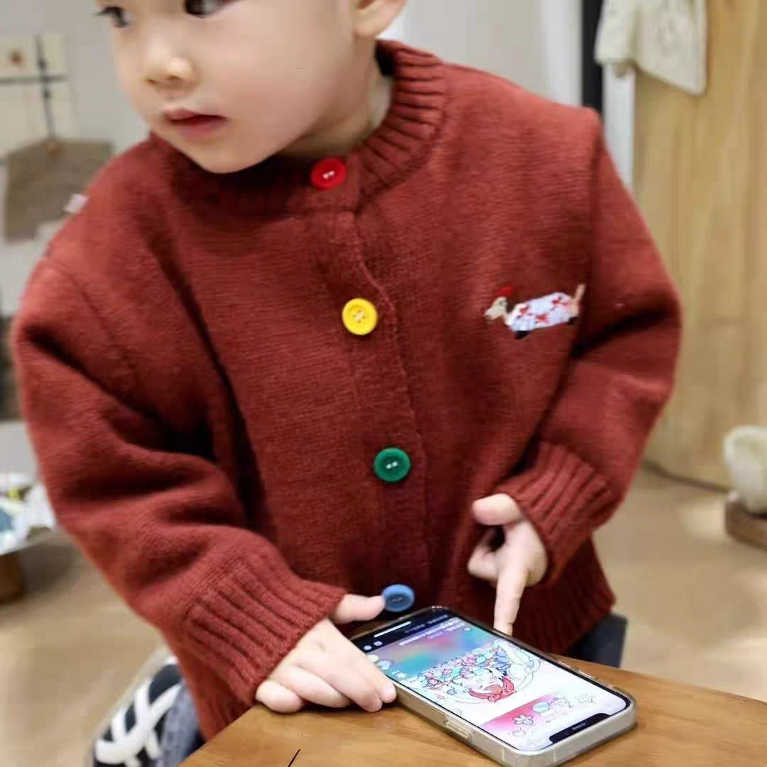 新年红儿童加厚针织衫～冬季款男女童保暖柔软上衣宝宝毛衣外套潮,淘宝优惠券,粉丝福利购,淘宝优惠卷