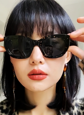 小红书短头花同款墨镜女猫眼