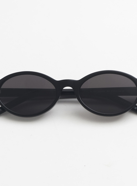 天使之微 书呆子墨镜女防紫外线小框窄框太阳眼镜复古椭圆小脸型