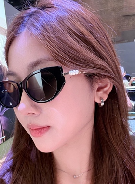 2026新款猫眼太阳镜可配度数小香风墨镜女显脸小高级感倪妮同款
