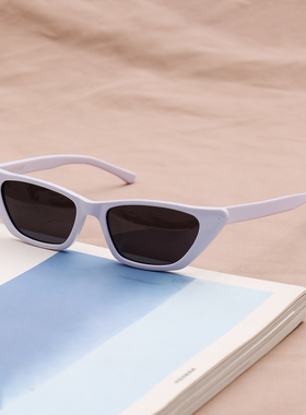 天使之微 复古猫眼太阳眼镜女小框小脸偏光墨镜街拍可配度数近视