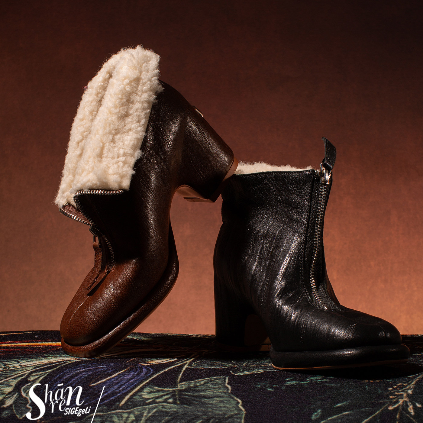 ShānRen 高级感小众增高深口毛毛单鞋女两穿一脚蹬懒人鞋及裸靴,淘宝优惠券,粉丝福利购,淘宝优惠卷