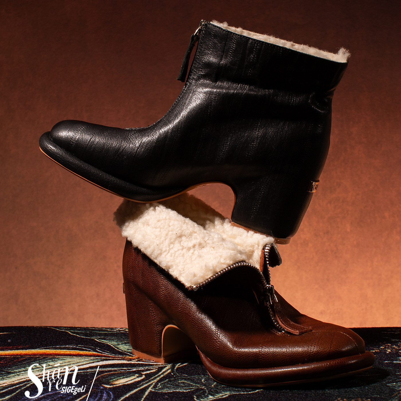 ShānRen 高级感小众增高深口毛毛单鞋女两穿一脚蹬懒人鞋及裸靴,淘宝优惠券,粉丝福利购,淘宝优惠卷