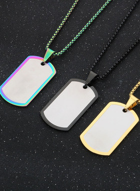 Men hip-hop chains necklace dog taps fashion rap rock 2026