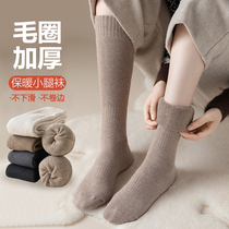 Autumn and winter style Gardown thickened Long cylinder Sox calf pure cotton socks High Gang Long Sox Japanese Winter middle cylinder Warmth Socks children