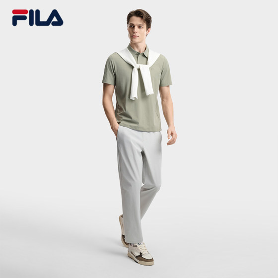 Fila level 2 moisture-absorbent quick-drying short-sleeved POLO shirt