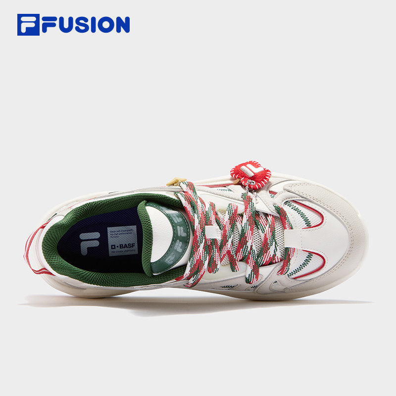 旋律鞋 圣诞版丨FILA FUSION斐乐潮牌情侣板鞋2026春季新款休闲鞋,淘宝优惠券,粉丝福利购,淘宝优惠卷