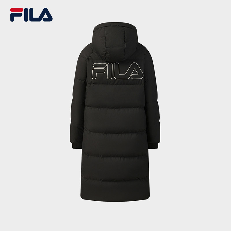 FILA 斐乐官方女士长款羽绒服2025冬季新款休闲宽松保暖连帽外套,淘宝优惠券,粉丝福利购,淘宝优惠卷