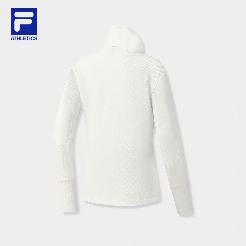 FILA 斐乐官方女子针织套头衫2025冬新款户外运动舒适高领长袖T恤,淘宝优惠券,粉丝福利购,淘宝优惠卷