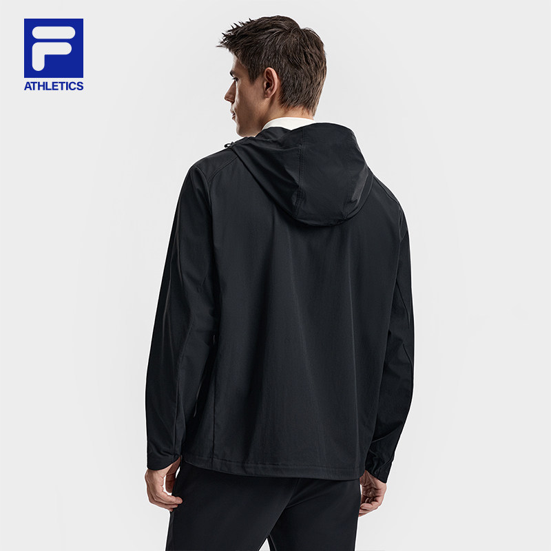 FILA户外健身跑步运动连帽梭织外套