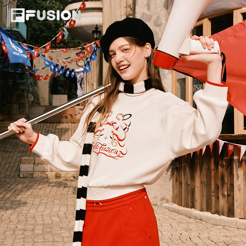 马上起飞 | Dimitri联名卫衣FILA FUSION斐乐潮牌女春新年款上衣,淘宝优惠券,粉丝福利购,淘宝优惠卷