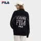 FILA 斐乐官方情侣款编织外套冬季新款时尚休闲宽松雪花绒毛衣男