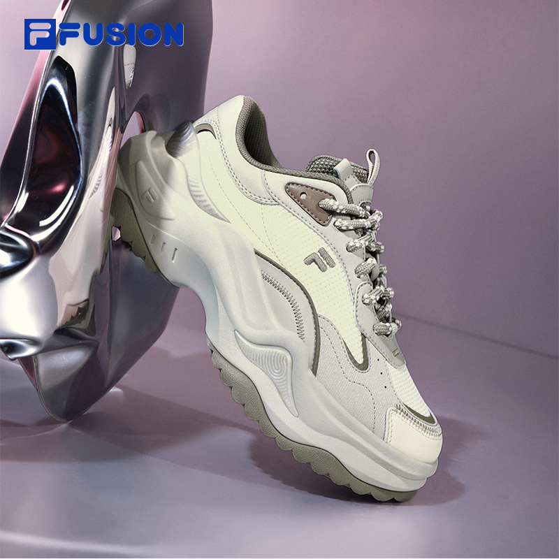 FILA FUSION斐乐女鞋老爹鞋厚底鞋2024春季新款硬糖鞋2代运动鞋