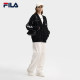 FILA 斐乐官方情侣款编织外套冬季新款时尚休闲宽松雪花绒毛衣男