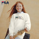 FILA KIDS斐乐童装儿童卫衣冬季款男女童加绒保暖抗菌套头上衣潮