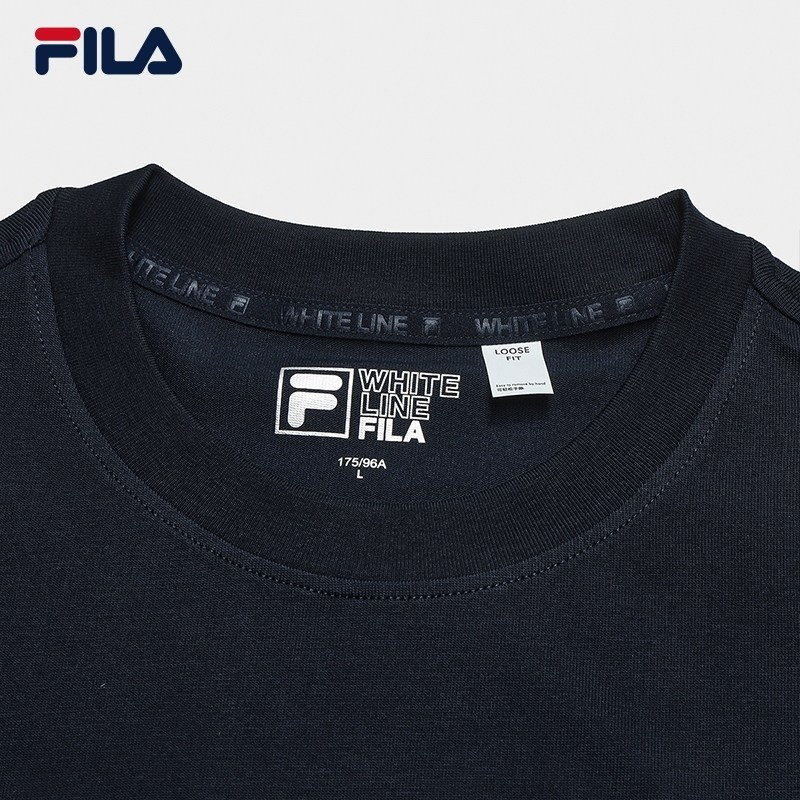 FILA 斐乐官方男子针织短袖衫2026春新款简约日常休闲宽松拼色T恤,淘宝优惠券,粉丝福利购,淘宝优惠卷